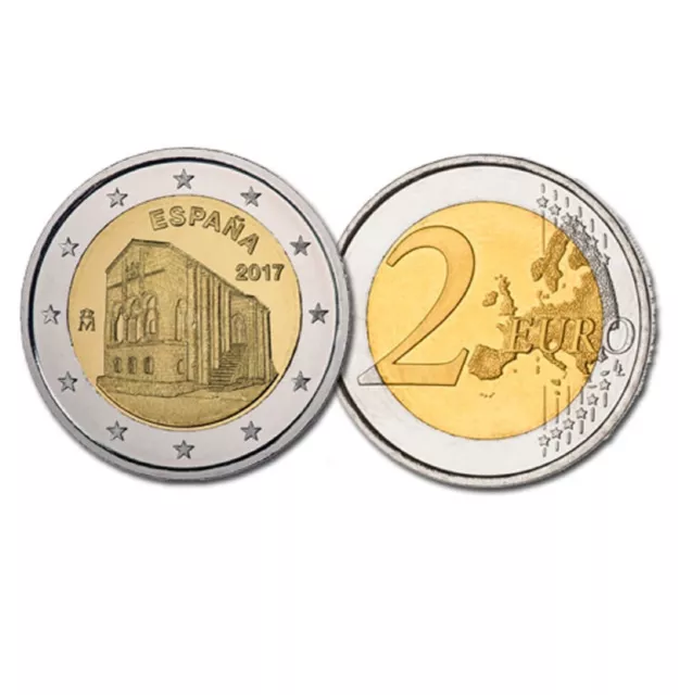 *Gutse* 2 Euros 2017, *Iglesia De Santa Maria Del Naranco*, Sin Circular.