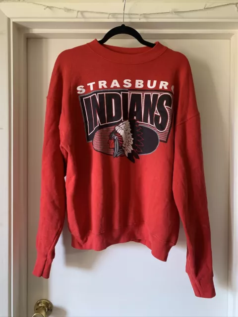 Vintage Red Indians Jumper. 80s