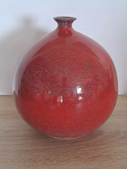 No Carlo Scarpa Vaso a sfera ceramica smaltato anni 70 Design Federico Simone