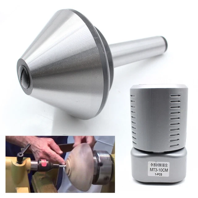 4 in #3 MT3 Lathe Live Center Morse Taper 75 Degree Bearing Nose CNC Lathe Tool