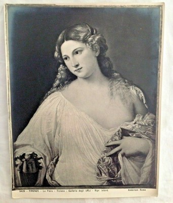 AUTENTICA TIZIANO  FIRENZE FOTO ANDERSON  1890 ca 