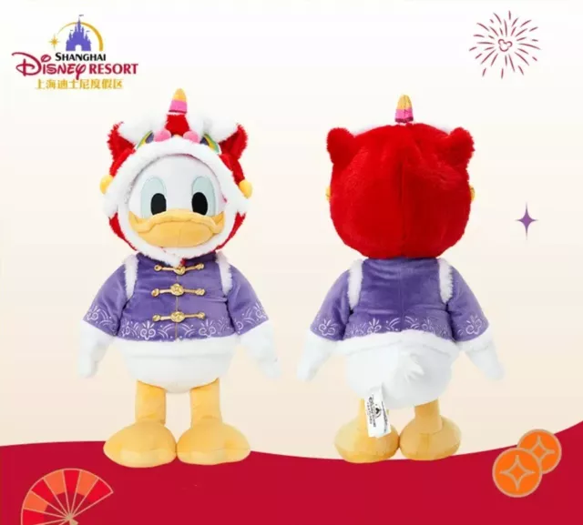 DISNEY AUTHENTIC 2024 Lunar New Year Donald Duck Plush 15inches