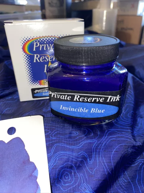 Private Reserve Ink Bottle - Invincible Blue, 3 oz