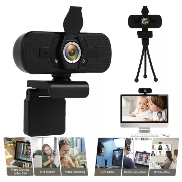 1080P Webcam Microphone Autofocus USB Computer Web Camera For PC Laptop/