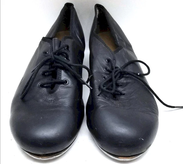 Men's CAPEZIO TELETONE Black Leather Tap Shoes 13.5