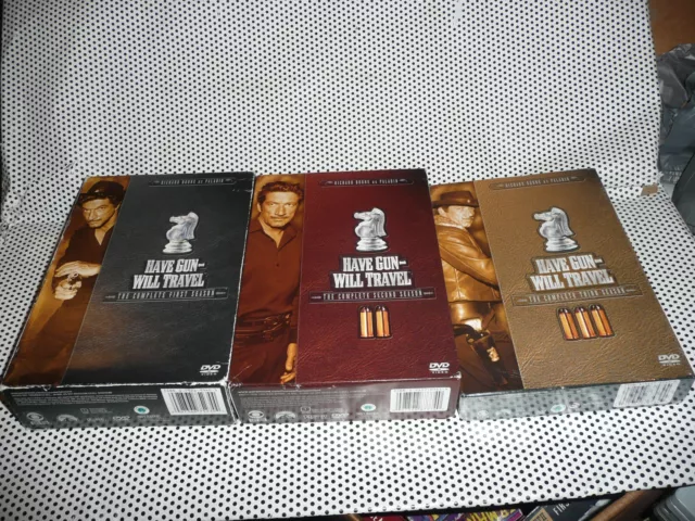 HAVE GUN WILL TRAVEL DVD Lot Seasons 1 2 3 - Season Three is New!