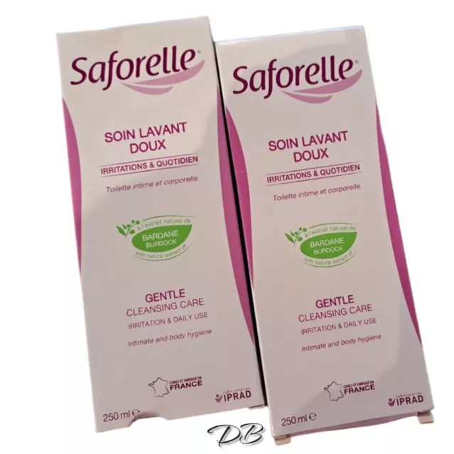 Lot 2 Saforelle soin lavant doux Intime Irritation Et Quotidien 2x250ml 500ml