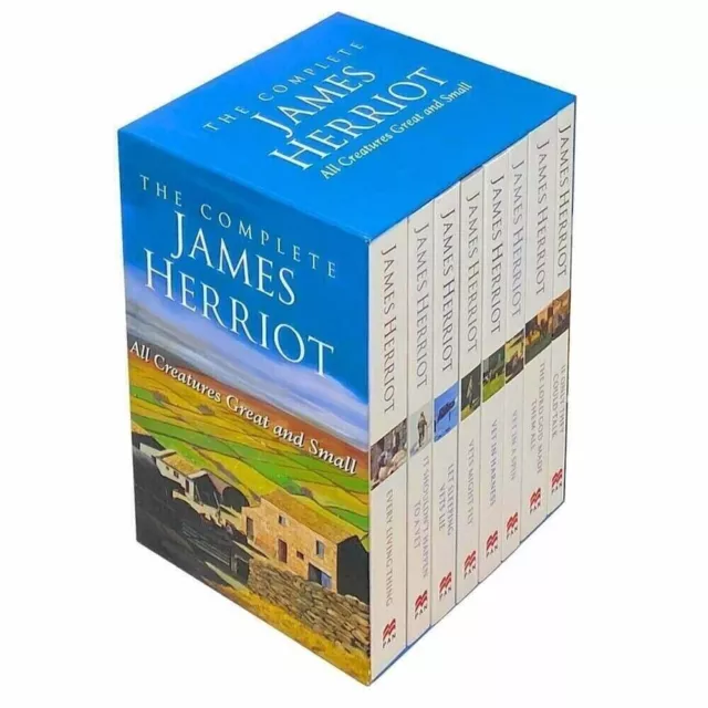 Complete James Herriot All Creatures and Small 8 Books Set Paperback NEW