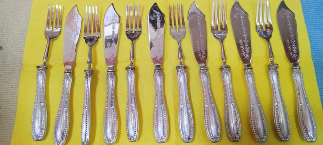 Posate Da Pesce Brasilia In Acciaio Inox 18/10 - Servizio 12 Persone, 24 Pezzi, Fatte In Italia - Foto 3