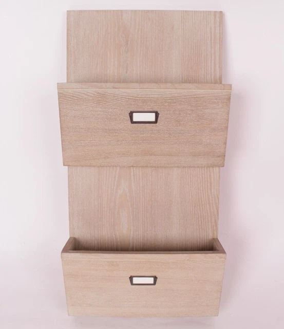 Pottery Barn Printers Home Office Letter and File Bin, gray, wall mount