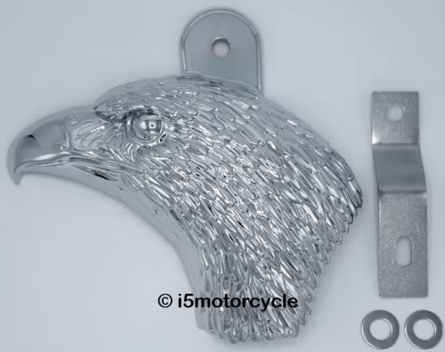Harley Davidson Softail Dyna Electra Glide Road King CHROME EAGLE HORN COVER