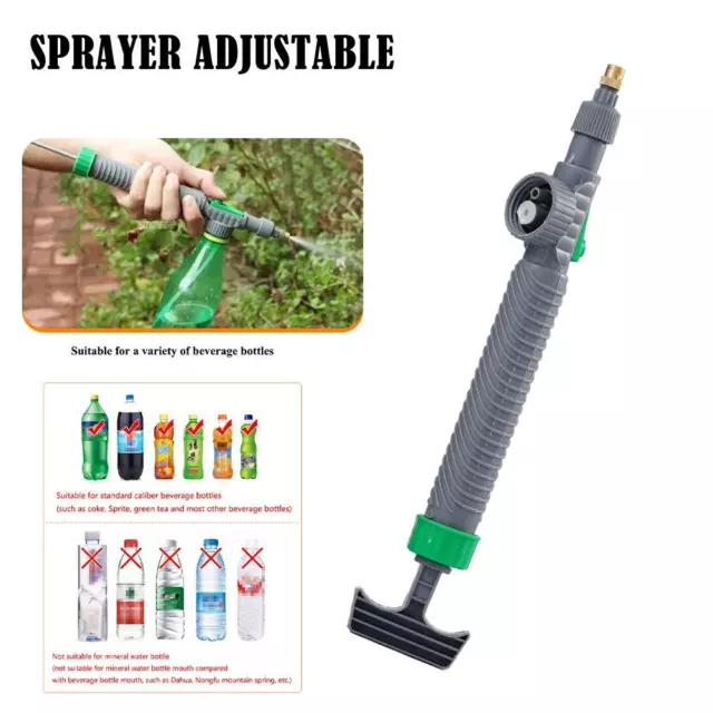 High Pressure Air Pump Manual Sprayer Adjustable Drink Bottle Garden Spray K8K5