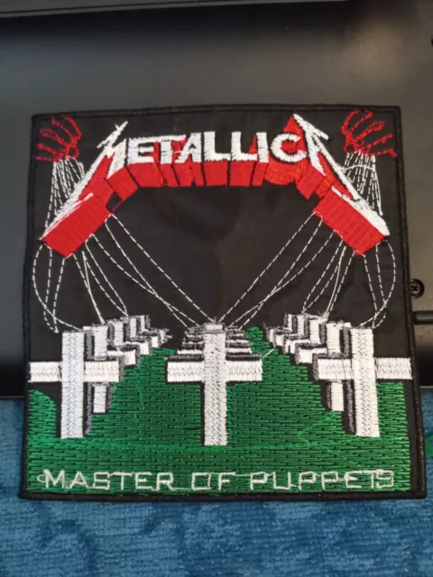 METALLICA Master Of Puppets EMBROIDERED PATCH FOR JACKET / JEANS / BAG - MINT