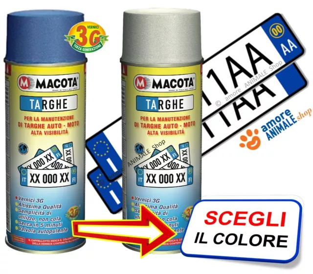 MACOTA TARGHE → BIANCO / BLU' - Vernice Spray 400 ml Rinnova