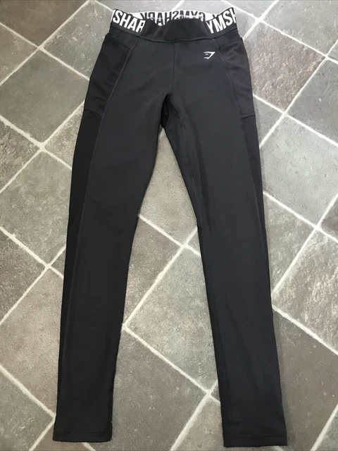 Womens Gymshark Black Logo Waistband Leggings Brand New Size Small