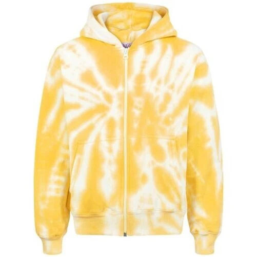 Bambine Stampa Senape Cappuccio Pile Zip Stile Cerniera Età 5-13 Anno