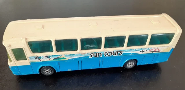 Autocar Holiday Bus Majorette 1/50 - Modèle 3046 - Occasion - Fabriqué En France