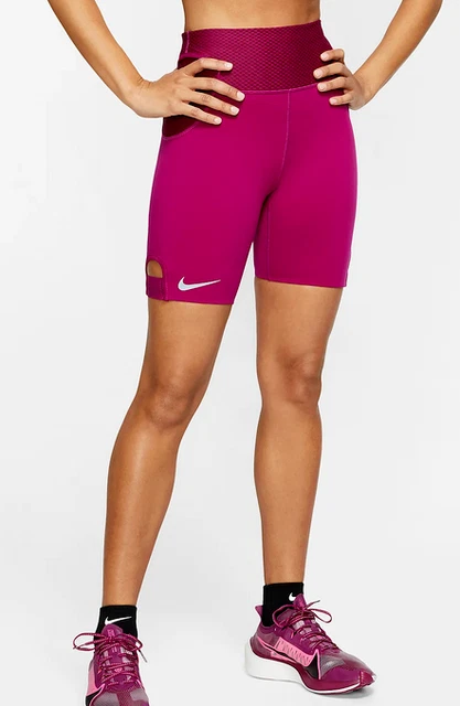 NWT Womens Nike City Ready Running Tights Shorts Bike Spandex BV3837 411  Blue XS