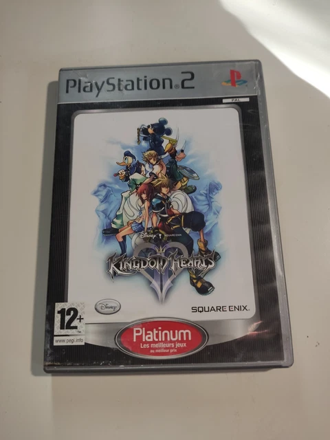 Jeu PS2 Kingdom Hearts II - Édition Platinum, Sans Notice, Boîte Abîmée - État Correct