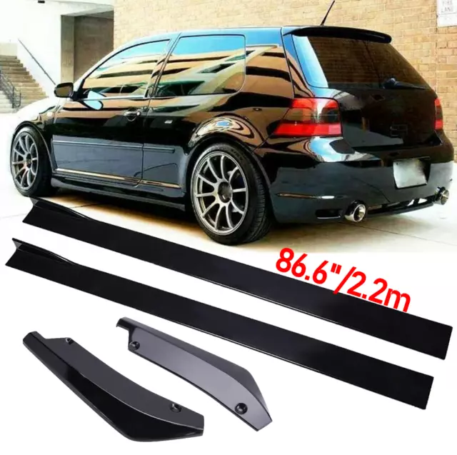 2.2m Sideskirts Seitenschweller Flap Diffusor Heckspoiler für VW Golf 4 IV R32