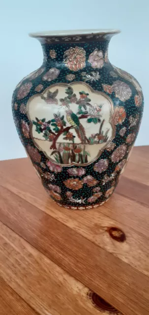 Satsuma Vase, Old, Lovely Condition, 19.5cm Tall