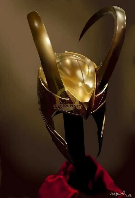 Loki Helmet Thor Ragnarok Helmet 18 Gauge Mild Steel Helmet with stand perfect f