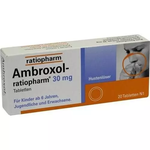 AMBROXOL ratiopharm 30 mg Hustenlöser Tabletten 20 St PZN 680816