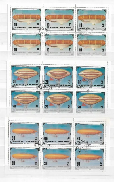 Zeppelins   - Lot Of  10  Sheets -  4  Images