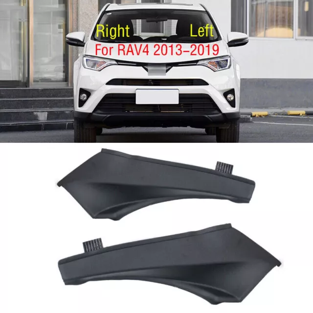 Pair For Toyota RAV4 2013-2019 Front Windscreen Wrap Corner Trim Wiper Side Trim