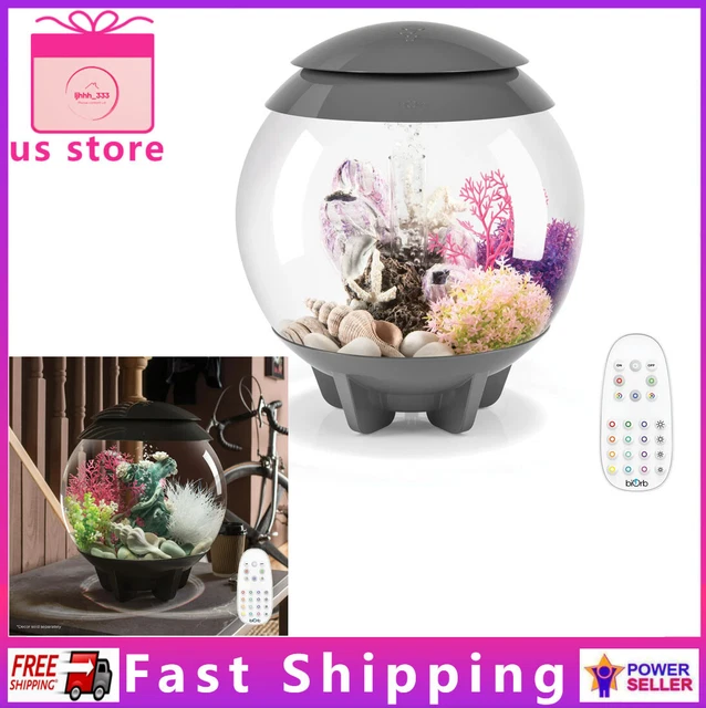 Gray Halo 15 Aquarium With MCR Light - 4 Gallon,Acrylic,USA,Free Shipping