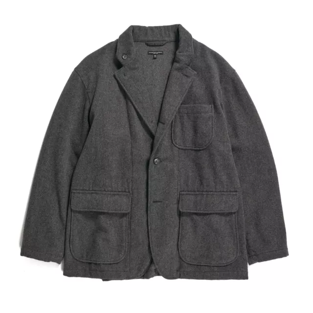 ENGINEERED GARMENTS Loiter Jacket Grey Wool Polyester Heavy Flannel M