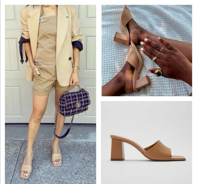 Zara mid heel 2025 mules