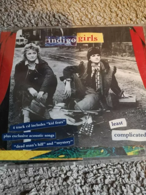 Indigo Girls "Least Complicated" 4 Track UK CD single Promo CD EXC/COND