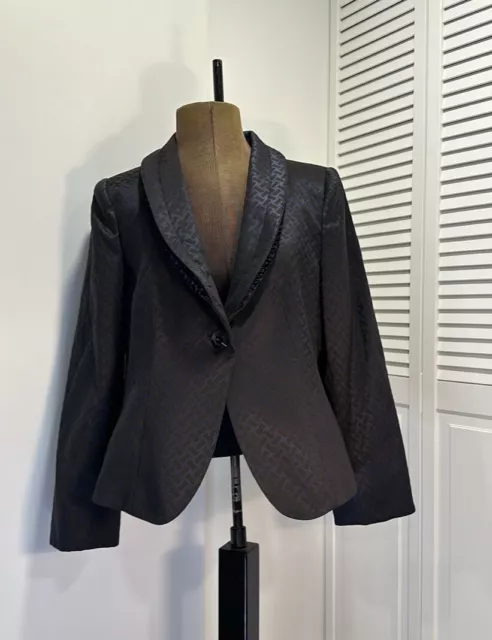 Armani Collezioni Jacket Pearlized Buttons Blazer Size 14