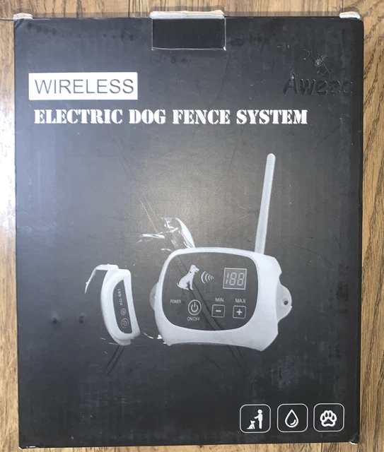 Aweec Dog Training & Wireless Electric Fence System Open Box