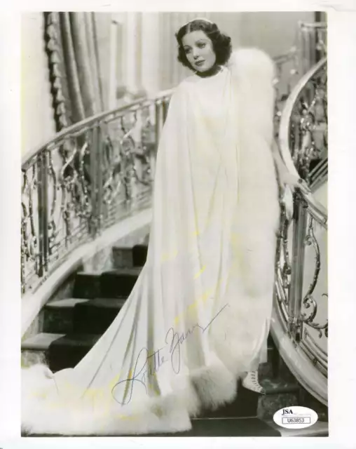 Loretta Young Jsa Coa Hand Signed 8x10 Photo Autograph Authenticated