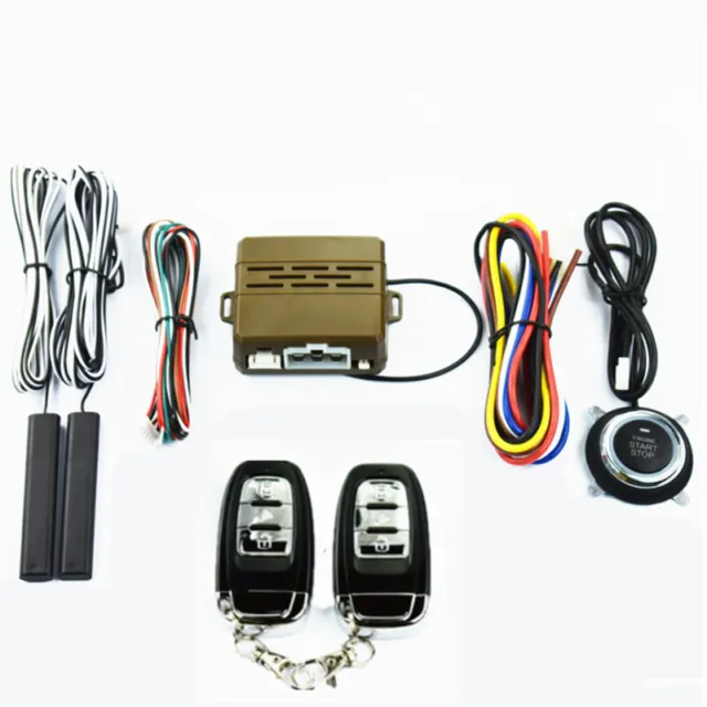 8Pcs Car Security Alarm System Keyless Entry Engine Push Button Remote Starter