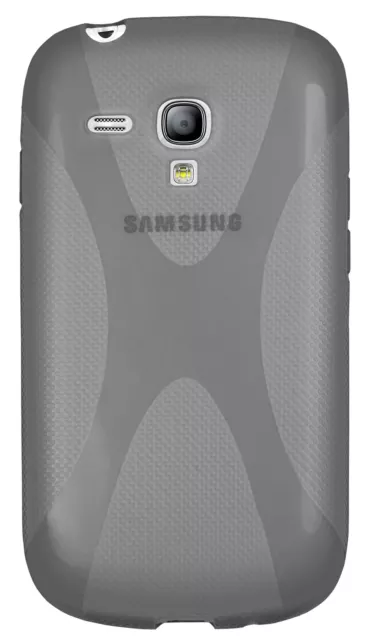 Mumbi - Custodia in TPU per Samsung Galaxy S3 mini Nero semitrasparente 3