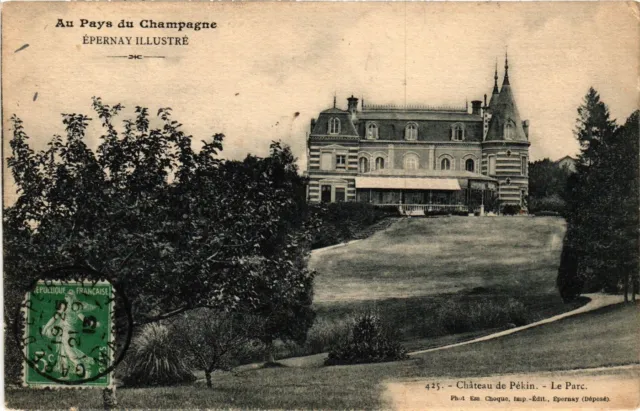 CPA AK ÉPERNAY Illustré - Chateau de Pekin - Le Parc (742447)