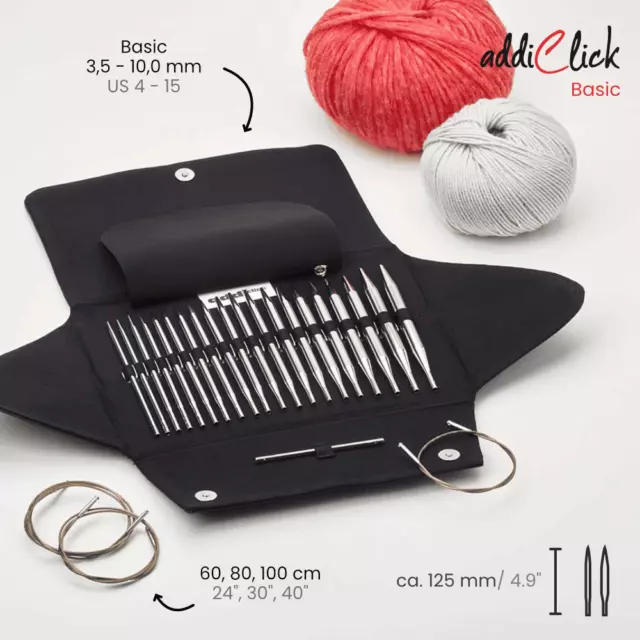 Addi Click-Basic Stricknadel Etui 650-2