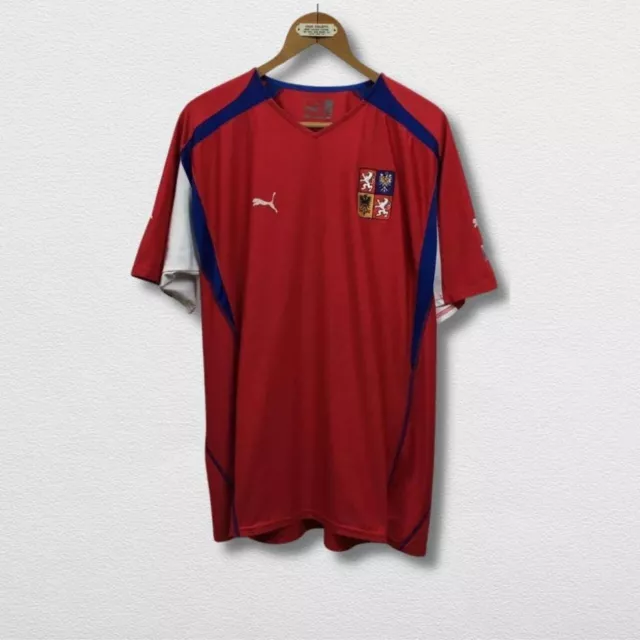 Czech Republic Home Kit Puma T Shirt Mens XL Vintage Y2K Authentic Tee Top