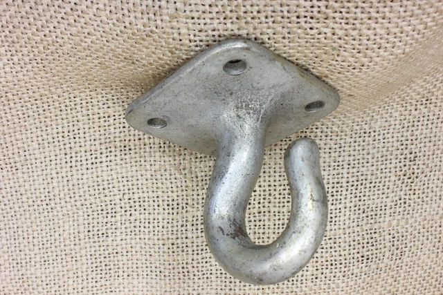 Old Plant Hook Porch Hanger Barn Find Rustic Vintage Galvanized Iron 2” Square