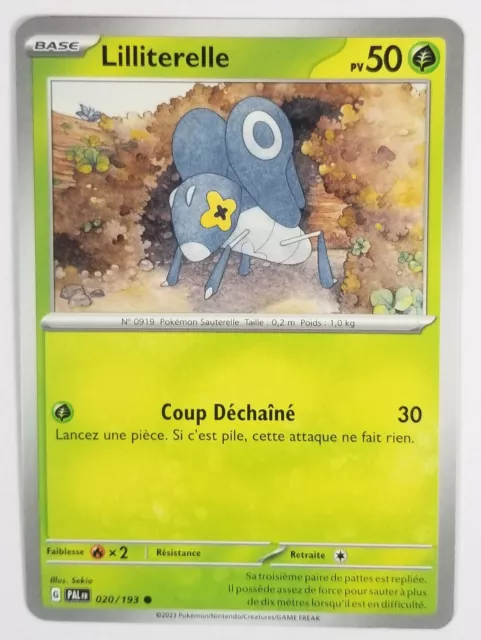 Carte Pokemon Lilliterelle 020/193 ● Évolutions à Paldea- EV02 FR ©