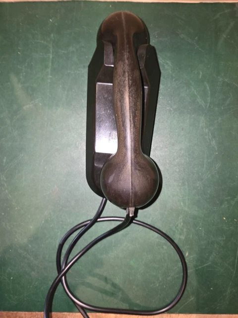Téléphone Vintage En Bakélite CIT – Années 50, Couleur Noire, état D’occasion