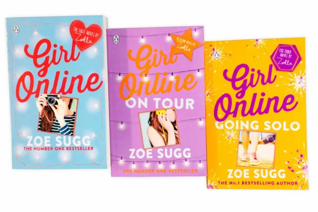 Girl Online Series Collection By Zoe Sugg 3 Books Set Going Solo On Tour NEW