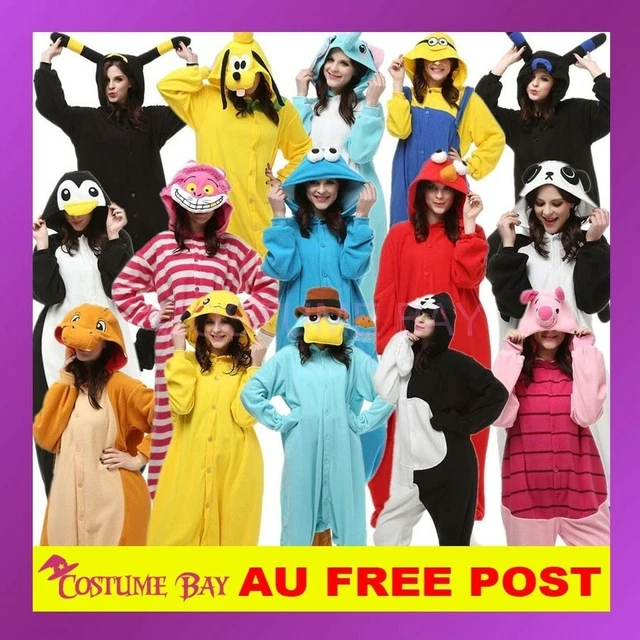 Adult Sesame Street Kigurumi Cosplay Unisex Sleepwear Pajamas Onesies Costume