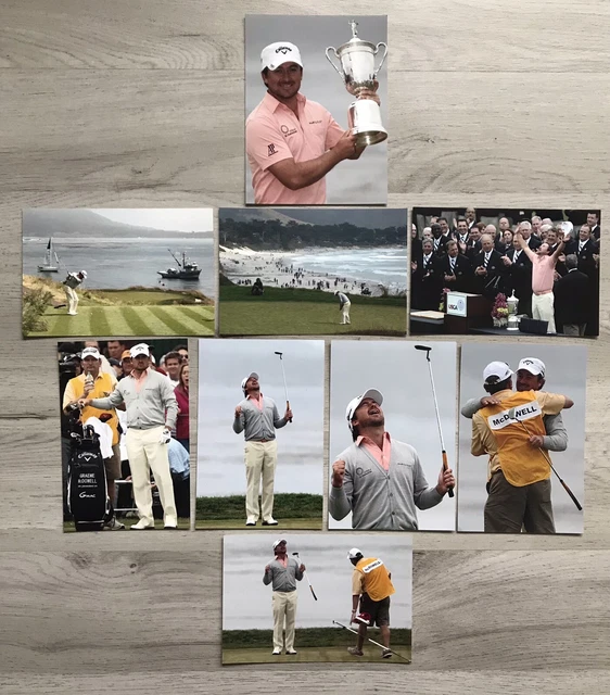 GRAEME McDOWELL - 2010 US OPEN GOLF - PEBBLE BEACH - 9 x UNSIGNED PHOTOS PHOTOS GRAEME McDOWELL - 2010 US OPEN GOLF - PEBBLE BEACH - 9 x UNSIGNED PHOTOS PHOTOS