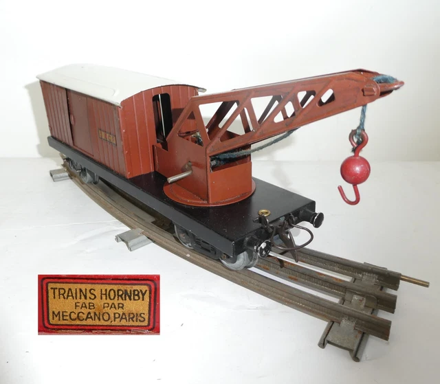 Wagon De Secours Avec Grue - Train Hornby - Échelle O - Occasion Bon état