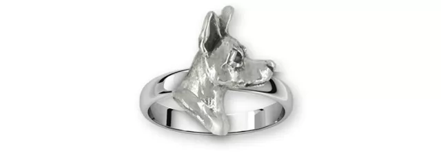 Rat Terrier Jewelry Sterling Silver Handmade Rat Terrier Ring  RTT3H-R