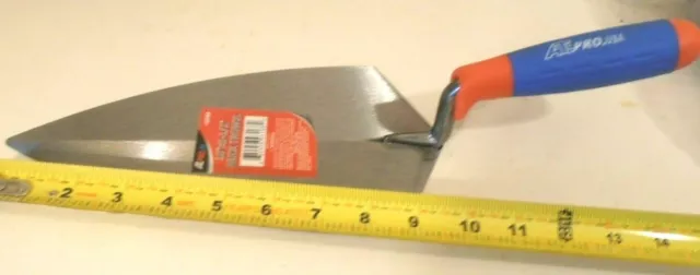 Brick Trowel 10" X 5-1/2" Inch Concrete Tools 1 Pc. Paded Sure Grip Handle